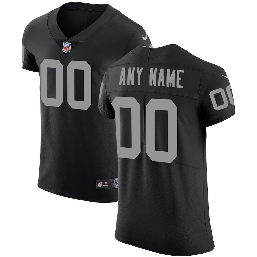 Men Oakland Raiders Nike Black Vapor Untouchable Custom Elite NFL Jersey->oakland raiders->NFL Jersey